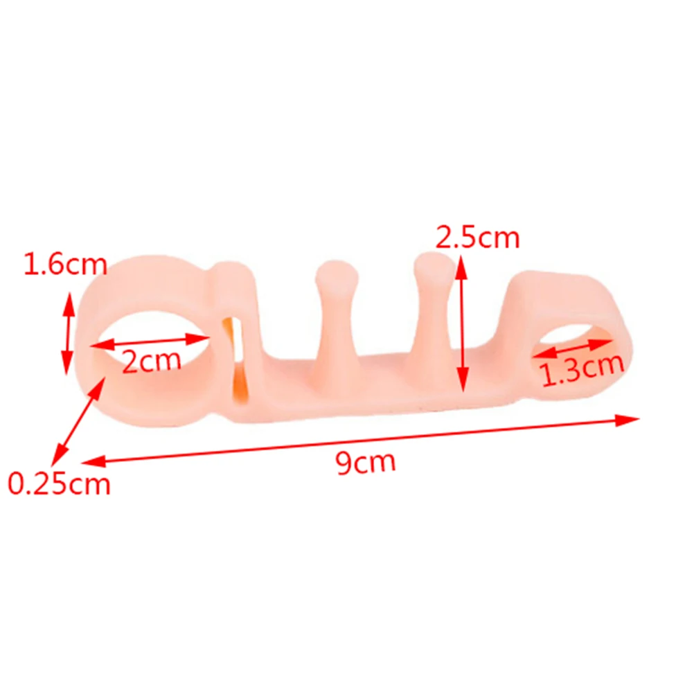 1 Pair Silicone Foot Care Gel Bunion Protector Toe Separators Straightener Spreader Correctors Hallux Valgus Correction