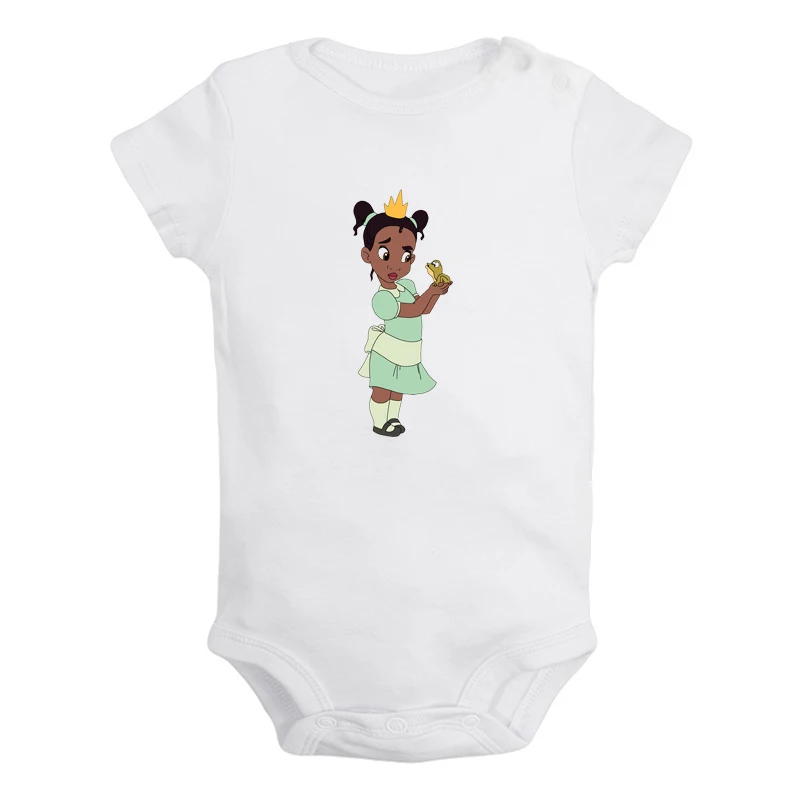 ieBaby2935W Милая одежда для маленьких принцесс; бальное платье-и лягушонок, Белоснежка, для новорожденных, для маленьких девочек Одежда для мальчиков короткий рукав ползунки Детские комбинезоны подарок - Цвет: ieBaby2935W