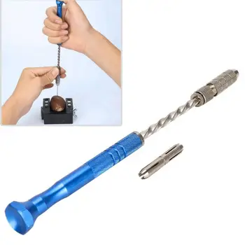 

Steel Alloy Pin Vise Hand Manual Drill Portable DIY Tool wear-resistant Wood Jewelry Watch Repair Drilling Tool for Jeweler