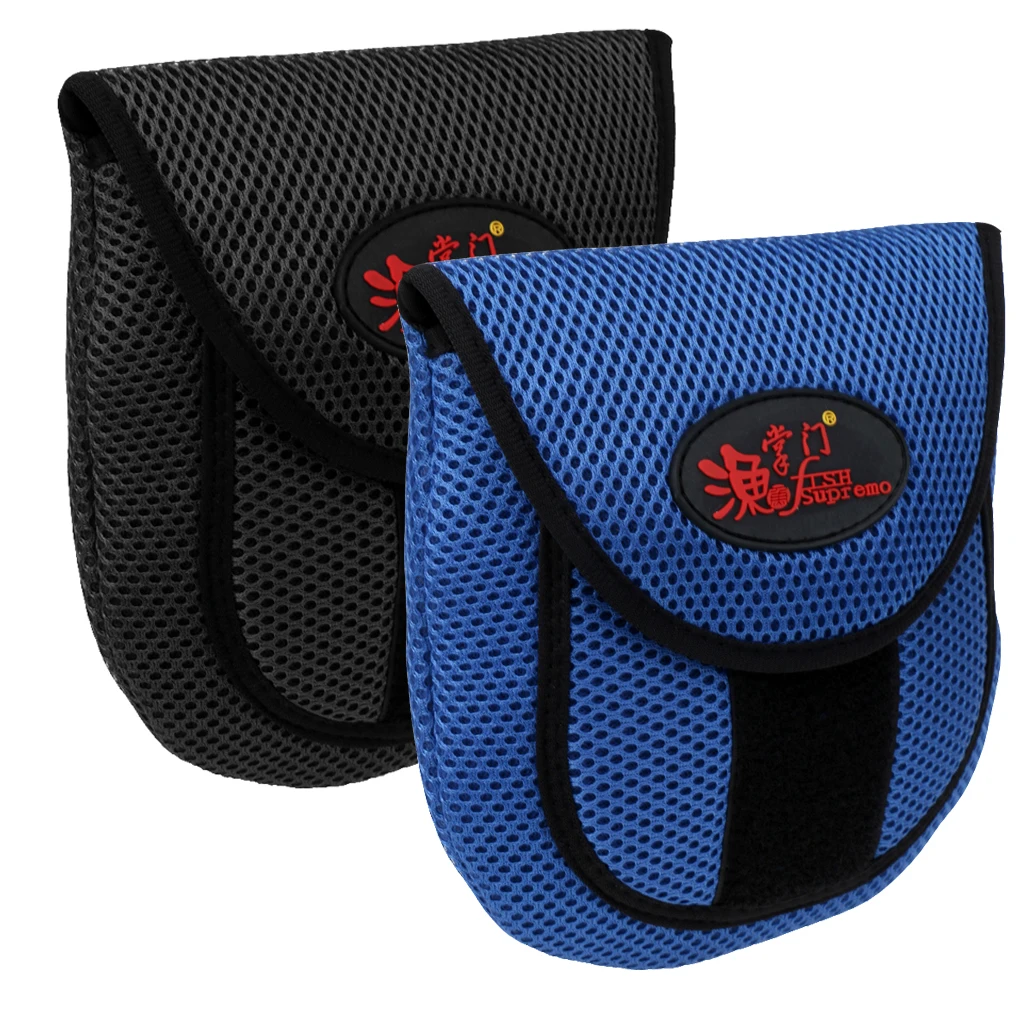 Mesh Cloth Fly Fishing Reel Storage Bag Protective Cover Case Pouch Reel Holder Protector
