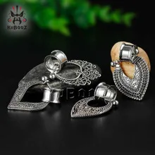 Hot Selling er kuo Stainless Steel Pulley Chinese Zodiac Sheep's Head Auricle Ear Amplifier 6-25mm Human Body Piercing Jewelry