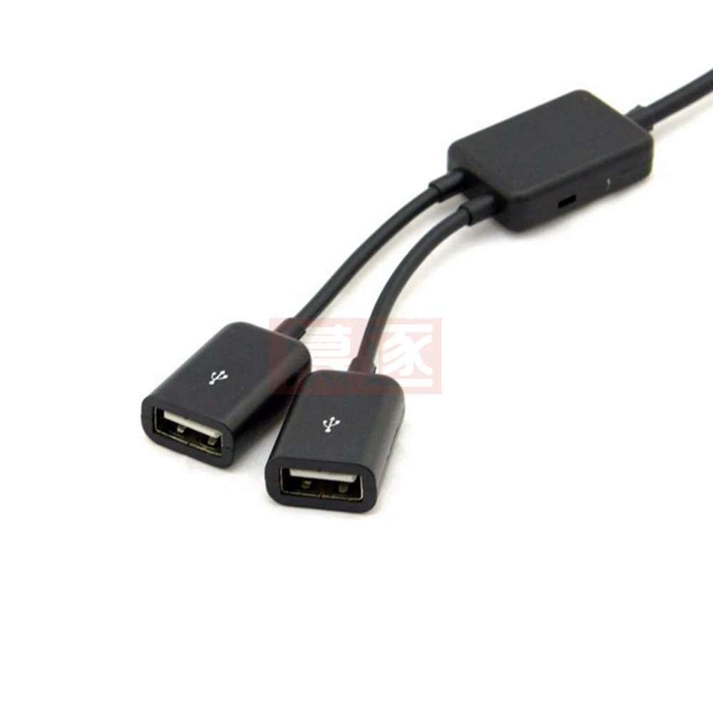 Negro Tipo C USB OTG USB 3,1 Macho A Dual 2,0 OTG Hembra 2 Puerto HUB Cable Alib