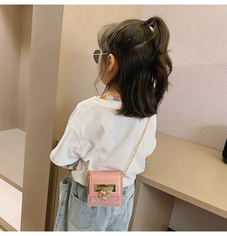 France Non-mainstream Children's Bags New Style Summer Autumn Popular Mini Chain Square Sling Bag Versatile INS Shoulder Ba