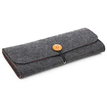 

For Nintendo Switch with 5 Game Cards Large Capacity Divide layered Case Wool Felt Protective Traveling Carrying Case Shockproof