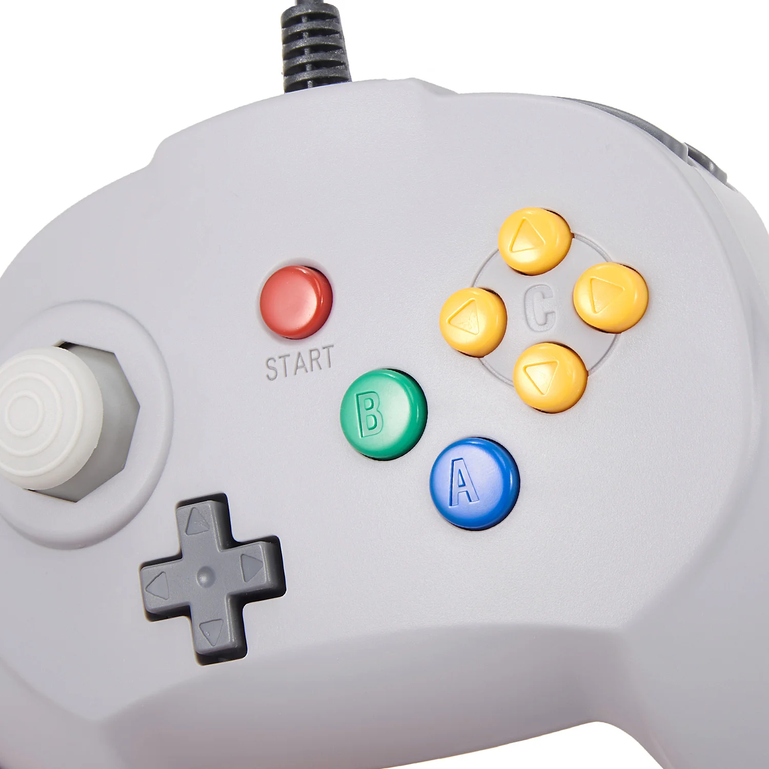 64コントローラー TeknoGame Wired N64 Controller - Clear Green - Walmart.com