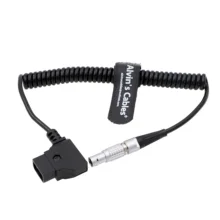 Алвин, кабели 2 контактный разъем для D-TAP Мощность спиральный кабель для Bartech фокус приемное устройство