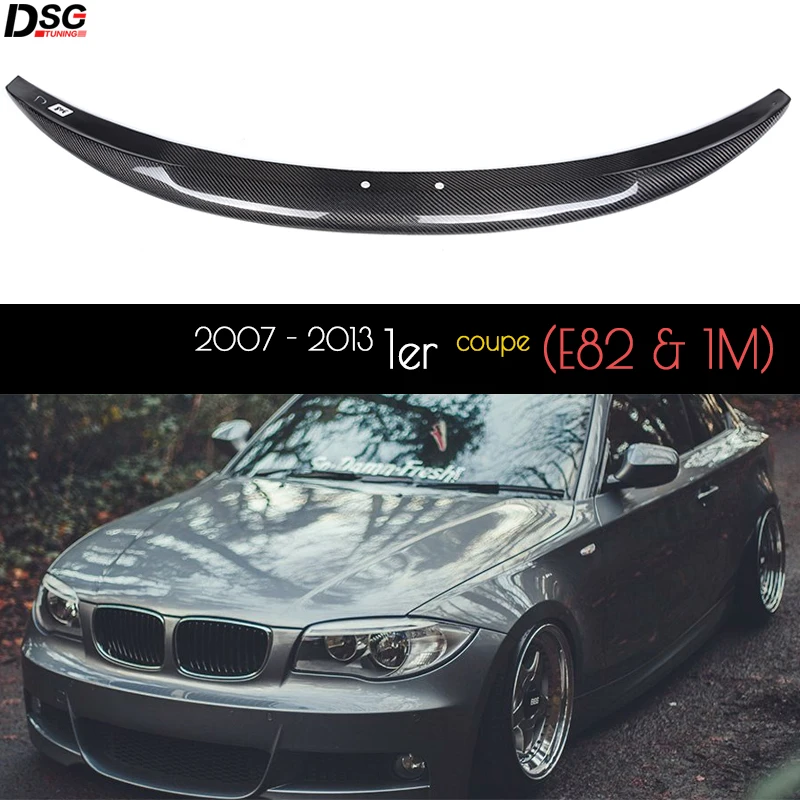 Задний спойлер из углеродного волокна автомобильное крыло подходит для BMW 1 серии
