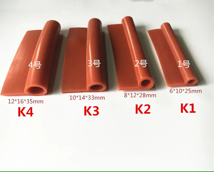 

2 meters P type high temperature oven door window red silicone rubber sealing strip weatherstrip oven parts