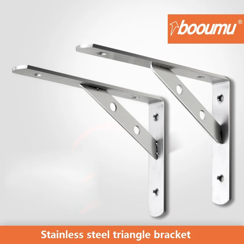 

Thickened stainless steel triangular bracket layer plate wall bracket partition plate fixed wall bracket hardware