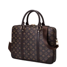 2021 New Business Briefcase Hit Color Leather Bag Handbag Men Casual Men's Bag Computer Bag Trendy Men's Diagonal Bag