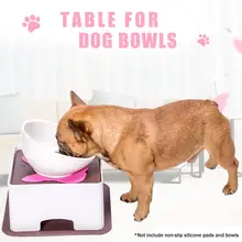 Регулируемый по высоте стол для собаки Нескользящие настольные миски для собак подачи воды для собак щенков кошек домашних животных миска для питомца