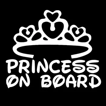 

Princess on Board Car Body Styling Sticker Removable Waterproof Car Sticker Truck Lighting Car Styling Exterior Accessories