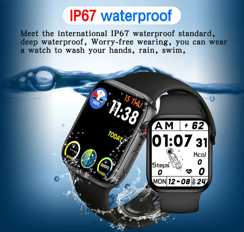 HW22 pro watch series 7 (45mm) wireless charging - shopperstar