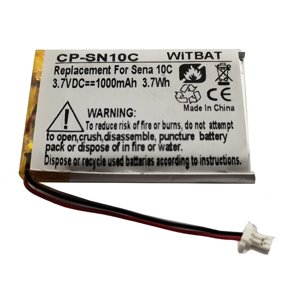 

ZHUJI 1000mAh Battery for Sena 10C Bluetooth headset