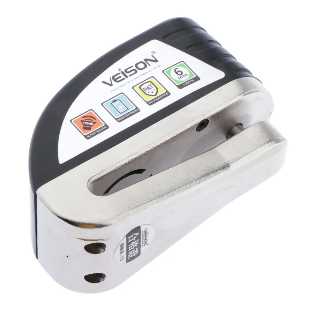 Motorcycle Scooter Bicycle Anti-theft Wheel Disc Brake Lock Security Alarm