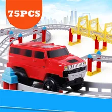 Двухслойный удивительный трек автомобиль Собранный Электрический высокоскоростной рельс детская игрушка обучающая многослойная игрушка трек для детей#40D02