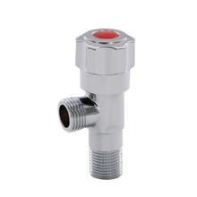 1 шт. 1/" Мужской x 1/2" Мужской Латунный Угловой запорный клапан для ванной комнаты хромированный медный кран для туалета ванная раковина для белья угловой клапан