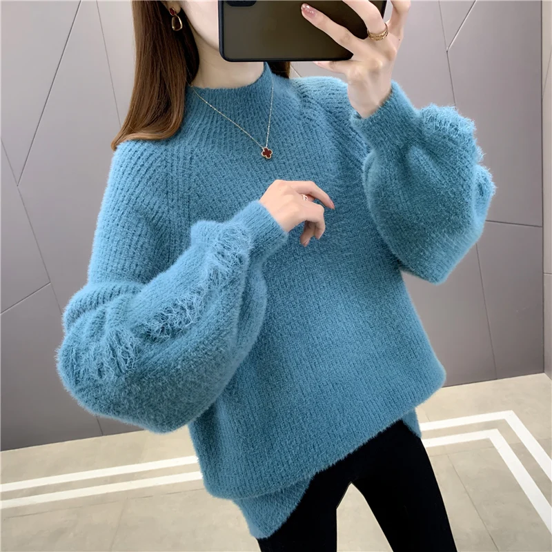 

Room 190133, 7 】 pure color film row 1 bottom turtleneck hole pullovers [3501] 62