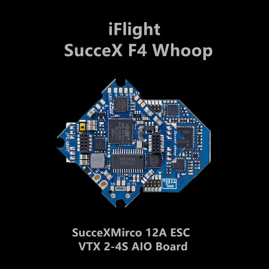 

IFlight SucceX F4 Whoop Flight Controller 2-4S 12A ESC AIO Board For FPV Drone