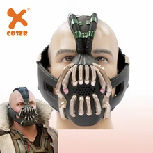 XCOSER Bane косплей маска Бэтмен Темный рыцарь Rises Косплей Костюм Опора Полный взрослый размер Хэллоуин косплей