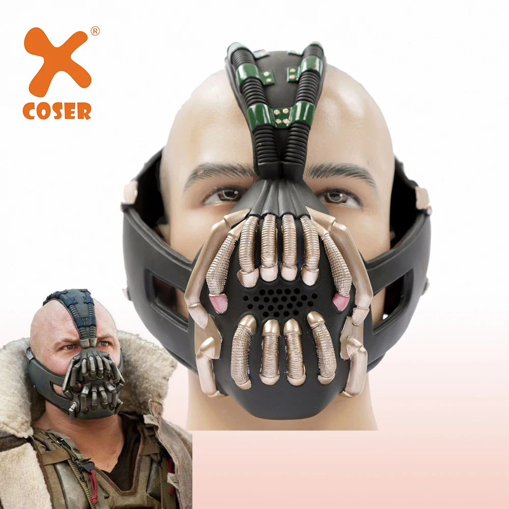 XCOSER Bane Маскарадная маска Бэтмен Темный рыцарь поднимается Косплей Костюм Опора