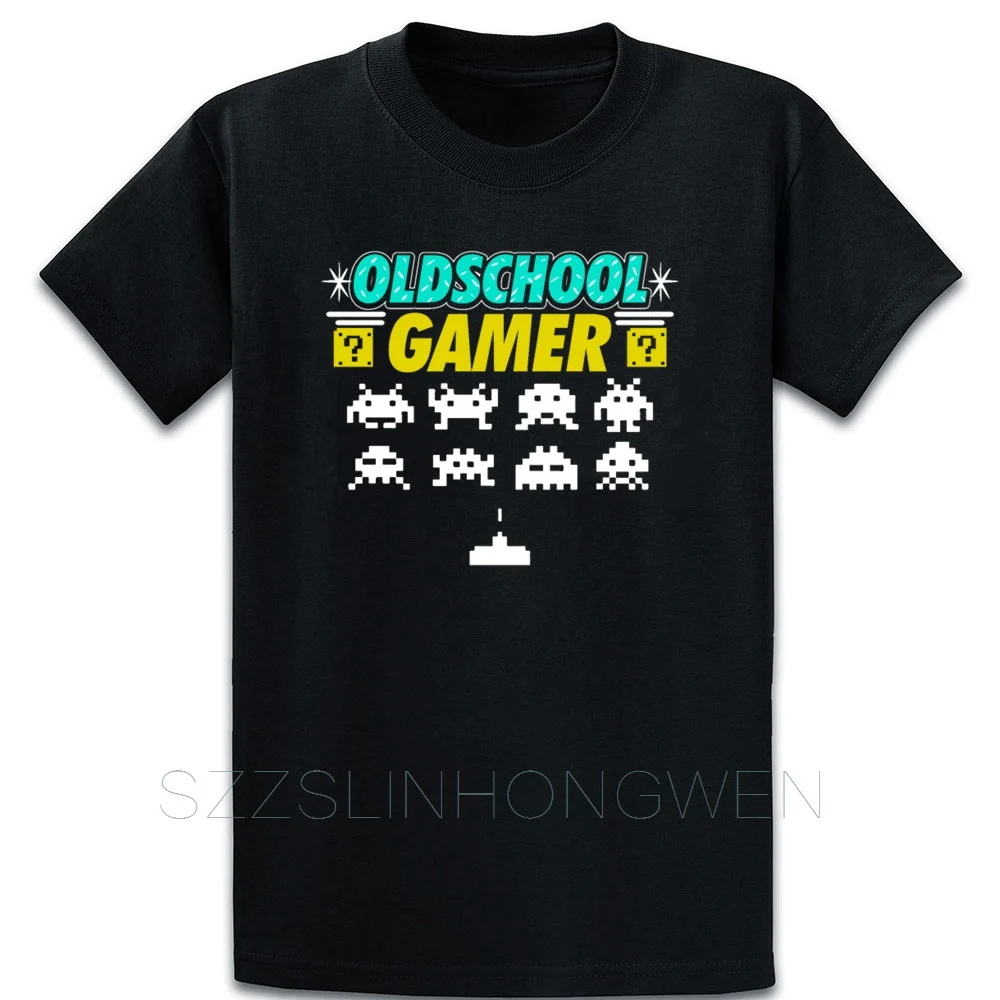 Ретро игровой подарок Oldschool Video Gamer футболка хлопковая свободная круглая горловина персонализированные надписи забавная уличная летняя