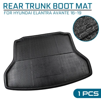 

Floor Mat Car Cargo Liner Boot Tray For Hyundai Elantra Avante 2016 2017 2018 2019 Kick Pad Rear Trunk Cover Matt Carpet