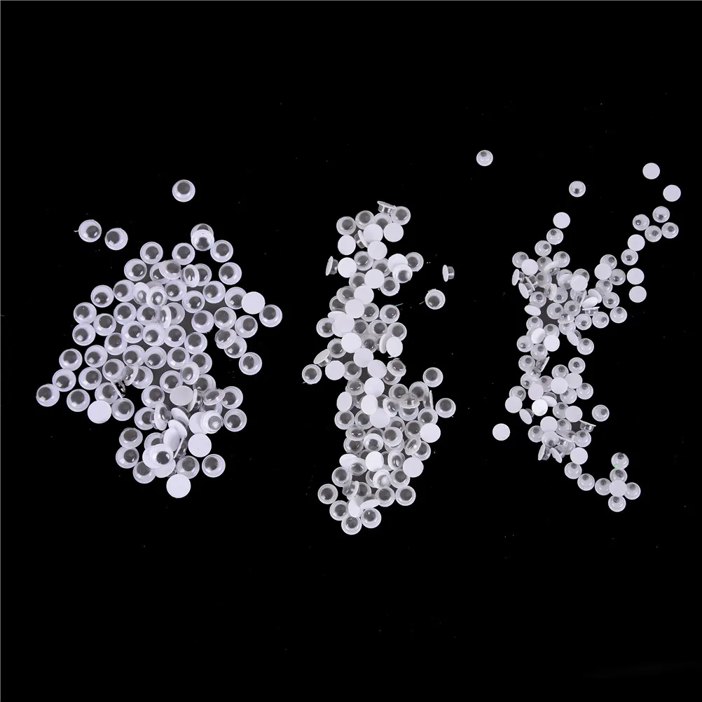 

Creative gift 100 PCS 5mm/6mm/7mm For Doll Accessories Not Self-adhesive Dolls Eye For Stuffed Toys Dolls Googly Black Eyes
