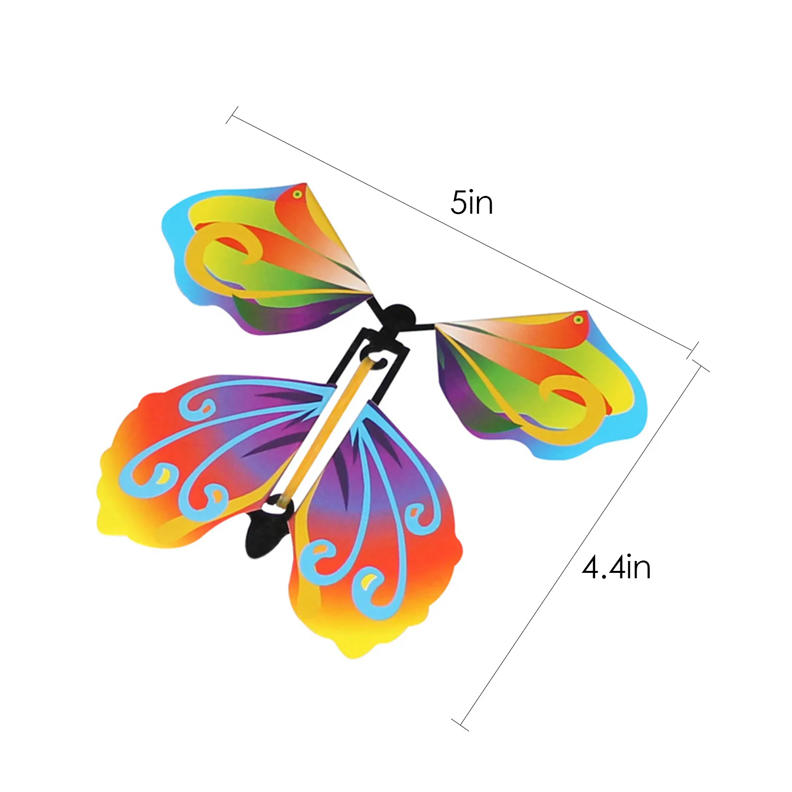 10 PCS Flying In The Book Fairy Rubber Band Powered Wind Up Butterfly Toy Magic Flying Butterfly Great Surprise Gifts For Kids