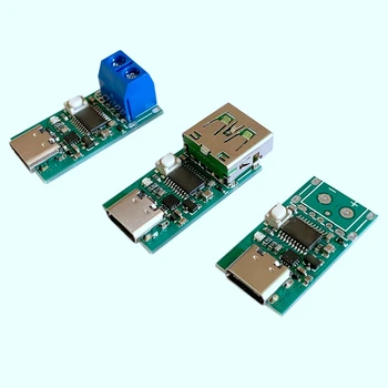 

Type-C PD2.0 PD3.0 Trigger to DC Spoof Scam Quick Charge Detector USB-PD Notebook Power Supply Change Board Module