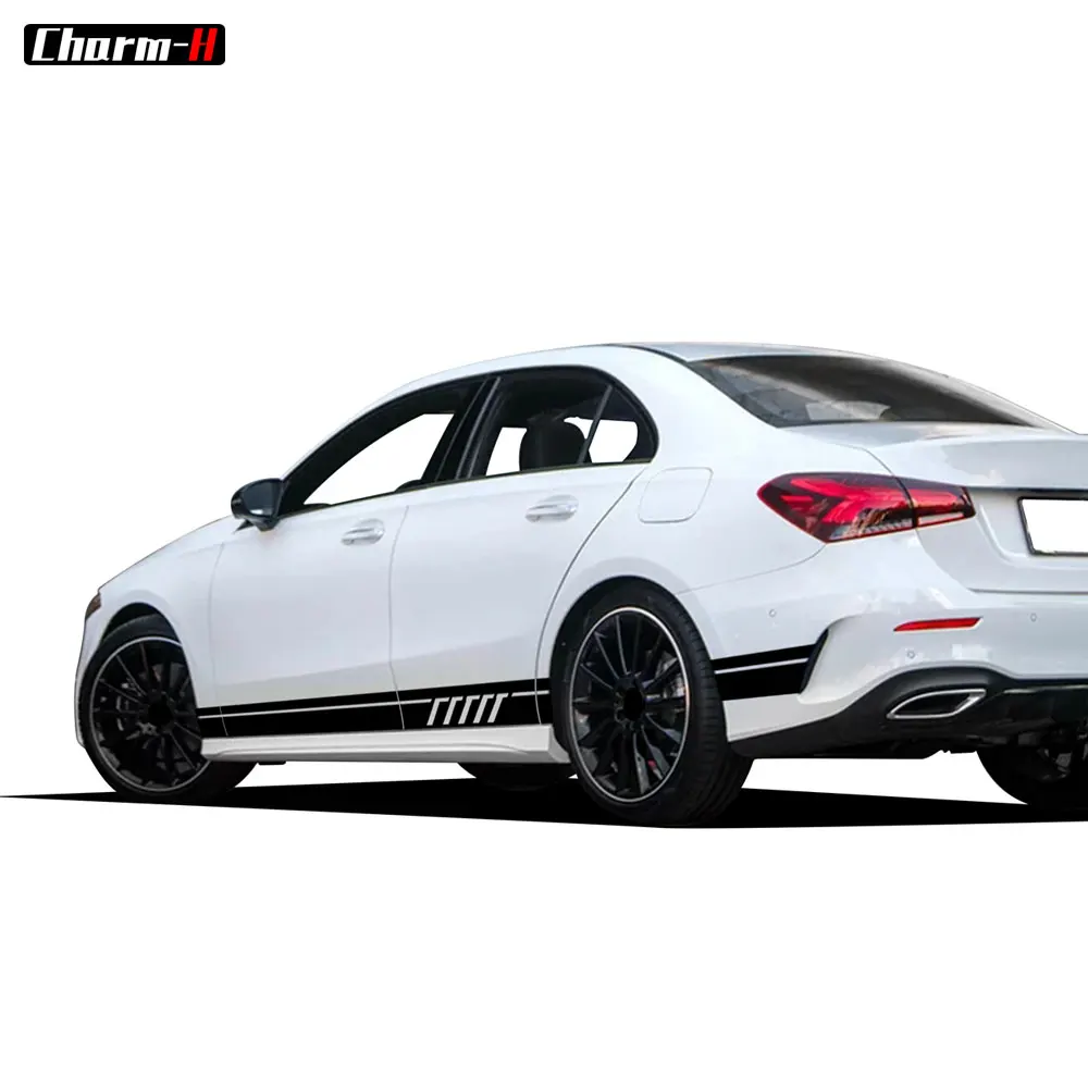 Наклейки для Mercedes Benz W176 класса A A45 AMG A180 A200 стильные Стикеры с боковыми полосками