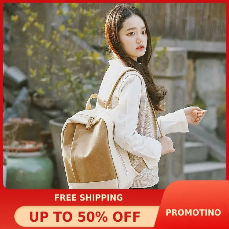 

Free Shipping New Style Canvas Backpack Female Backpack Simple College Style College Student Computer Bag Women Backpack Purse