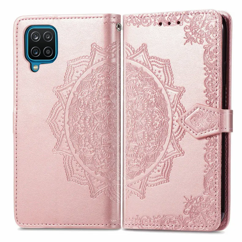 samsung cute phone cover Mandala Leather Card Slot Wallet Phone Case for Samsung Galaxy A12 A02S A42 5G 2020 A 12 52 A32 A52 A72 Flip Cover Shell Coque samsung cute phone cover