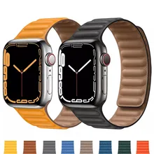 

Strap For apple watch band 44mm 40mm 41mm 45mm Silicone correa Sport Magnetic loop bracelet 42mm 38mm iWatch series 7 6 SE 5 4 3