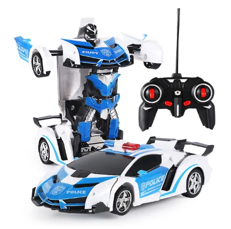 with retail box 1:18 Мини RC автомобиль дрейф один ключ Автоматический робот-трансформер модель электрические игрушки модель экшн-фигурки техника Забавный автомобиль детские игрушки - Цвет: with retail box