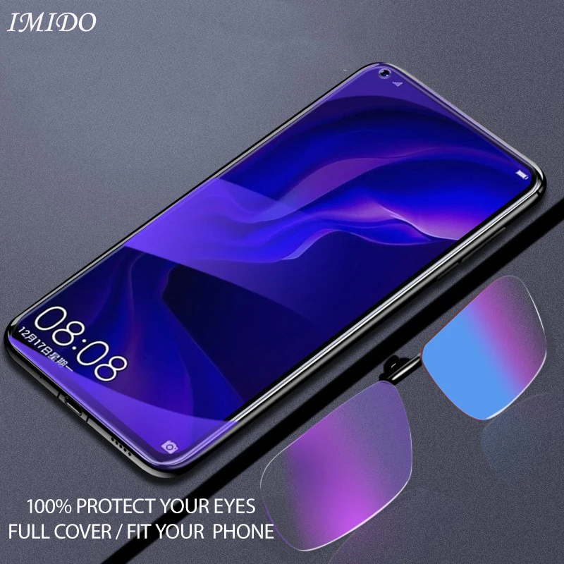 

IMIDO Full Cover for VIVO Z3X Z5X Anti Blue Tempered Glass for VIVO Z3X Z5X Screen Protector Anti Blue-ray Protective Film 2.5D