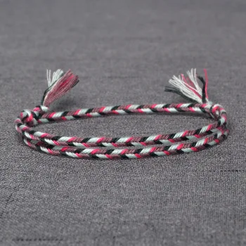 

Meetvii New Tibetan String Bracelets & Bangles for Women Men Handmade Tassel Knots Thread Lucky Rope Bracelet Ethnic Jewelry