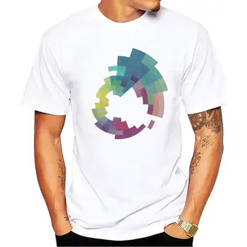 

LUO YI Loose Short Sleeve Men's New Round Geometric Summer Top White Undershirt Model 75.99