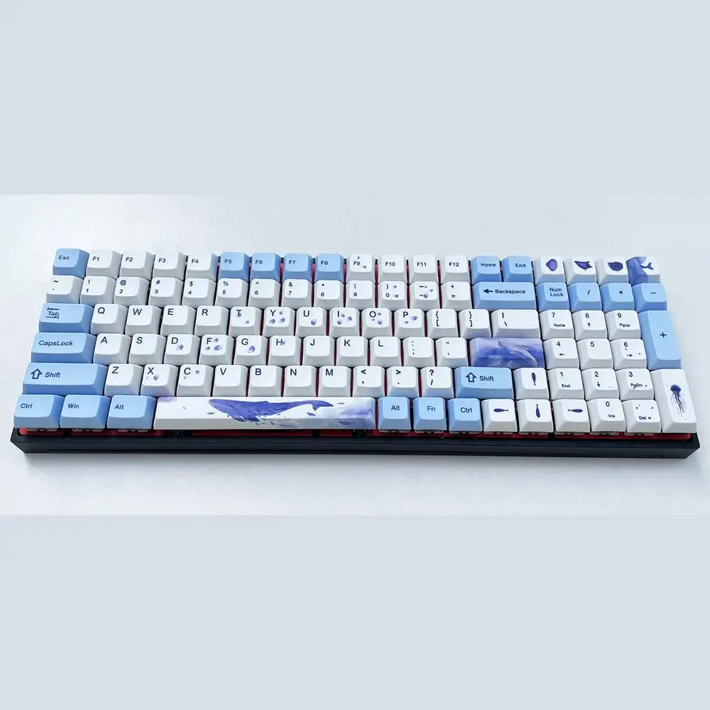 RGB96 механическая клавиатура DIY ЧПУ Алюминий Gateron Kailh Cherry MX переключатели чехол