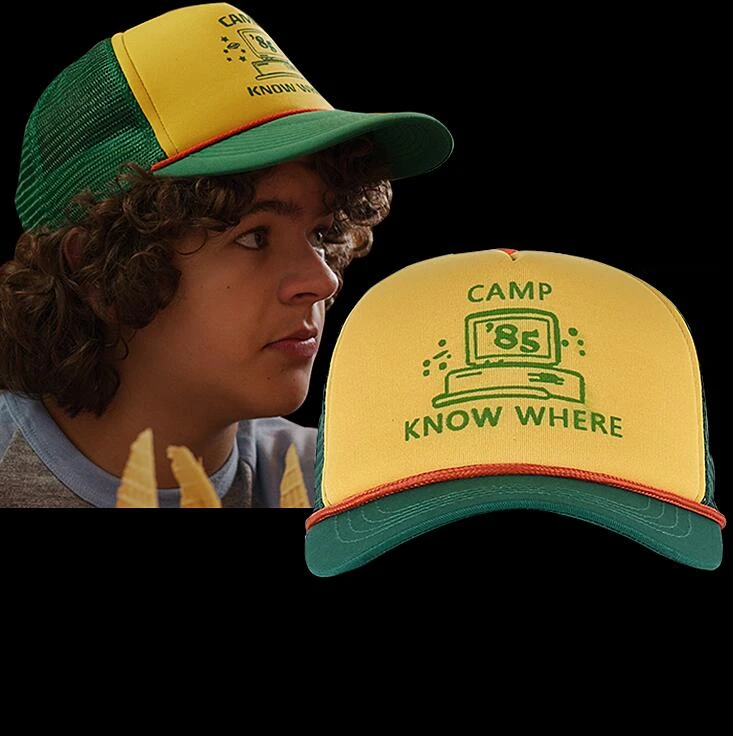 

2019 Stranger Things 3 Dustin Hat New Retro Mesh Trucker Cap Camp Know Where sunhat