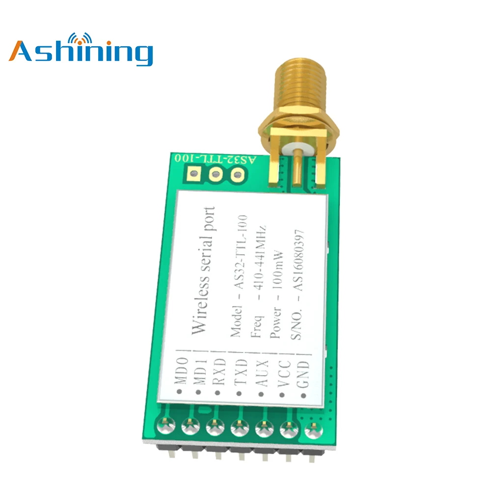 LoRa SX1278 433MHz 100mW беспроводной радиочастотный модуль IoT трансивер ASHINGING AS32-TTL-100 UART дальний передатчик