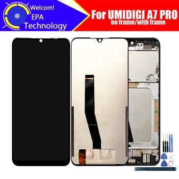 Pantalla LCD UMIDIGI A7 PRO de 6,3 pulgadas + Digitalizador de pantalla táctil + montaje de Marco 100% LCD Original + digitalizador táctil para UMIDIGI A7 PRO