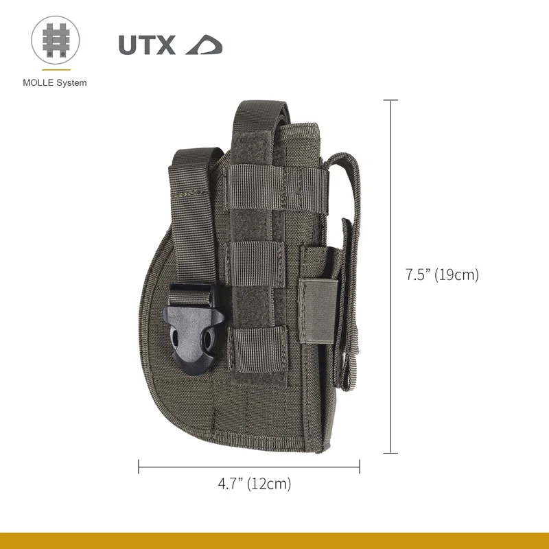 OneTigris тактический пистолет кобура Молле модульный для правшей стрелок 1911 45 92 96