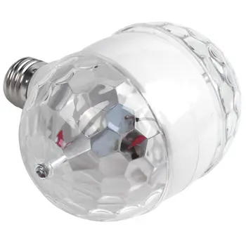 

Crystal LED RGB E27 6W Double Head ic Stage Lighting Beacon Light for Party (E27)
