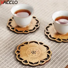 Vacclo японский креативный бамбуковый подстаканник для чая, кофе, кружка, держатель для напитков, Настольный коврик, украшение стола, кухонные принадлежности, подстаканник