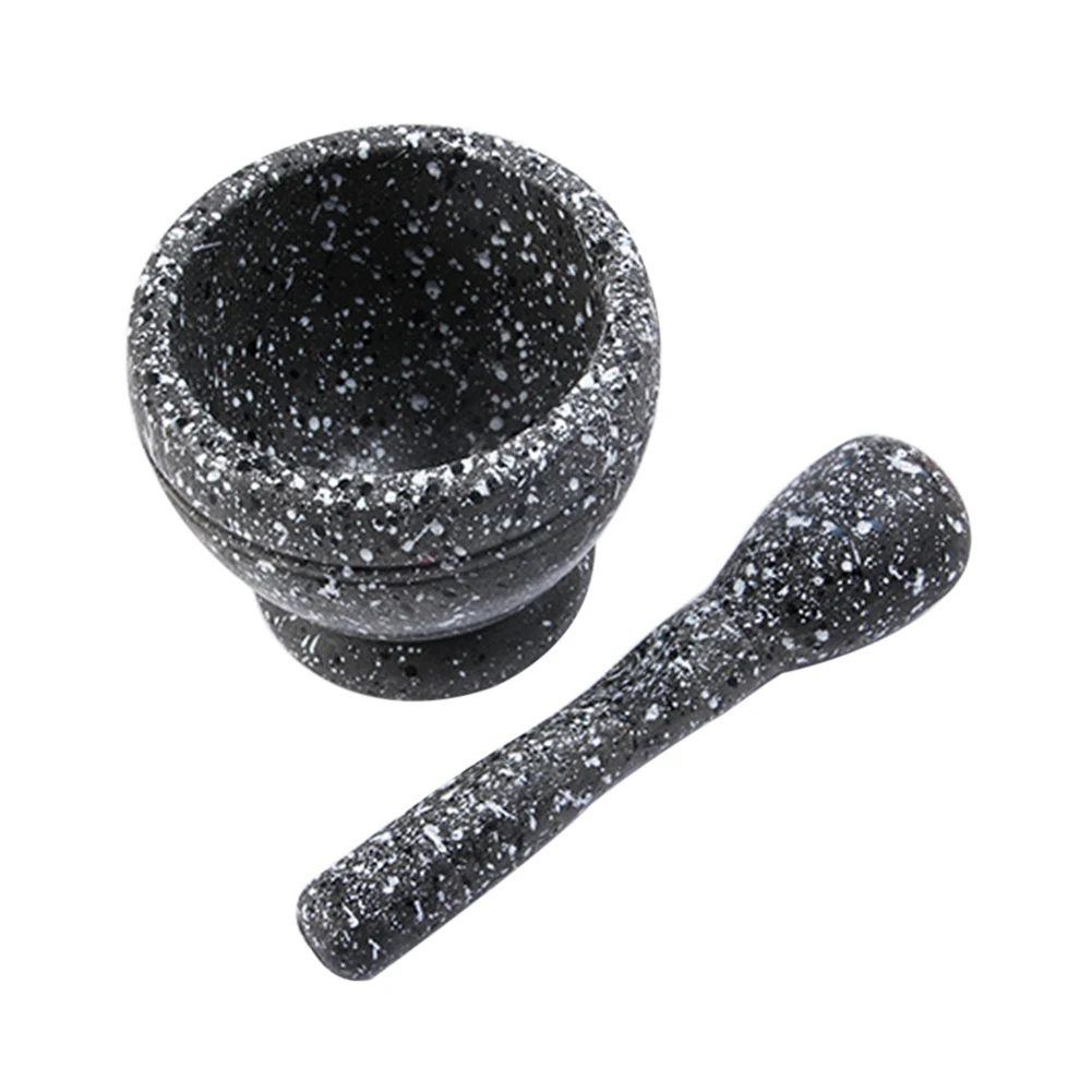 Garlic Masher Bowl Mashing Household Crushing Jar Mortar Pestle Kitchen Gadget Garlic Bowl Mortar Press Pot