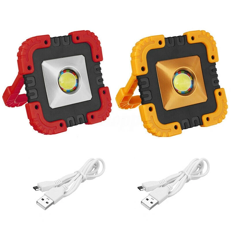 100W 2000LM USB Солнечный светодиодный рабочий светильник Перезаряжаемые аварийная лампа заливающего света с подставкой 12,4x12,4 см