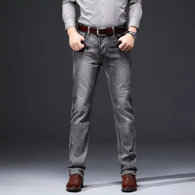 grey jeans business casual