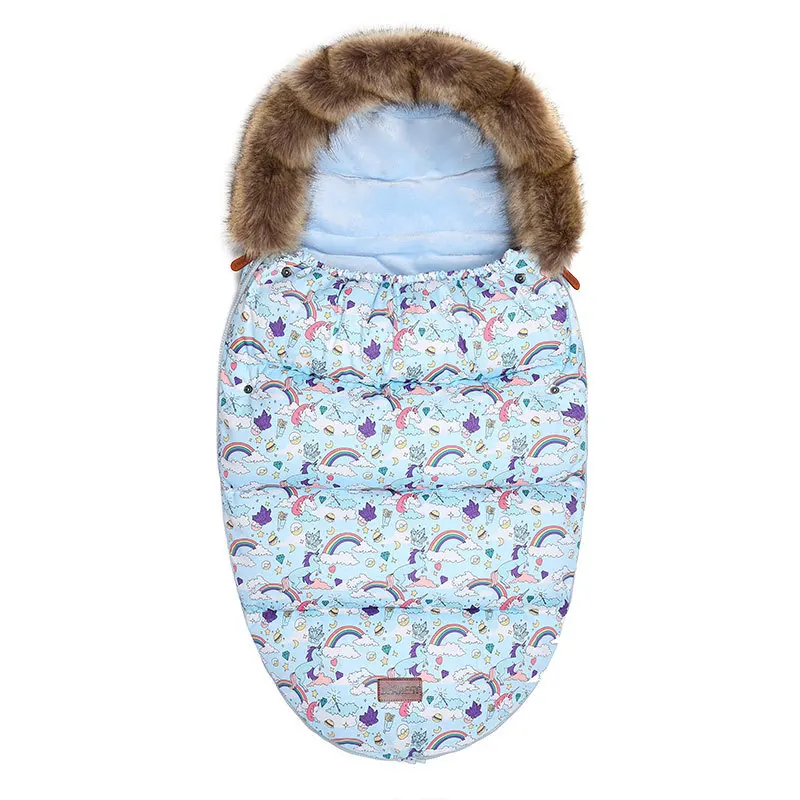

Newest Baby Stroller Sleeping Bag Swaddle Envelopes Infant Sleep Gown Stroller Thick Winter Warm Baby Sleep Sack