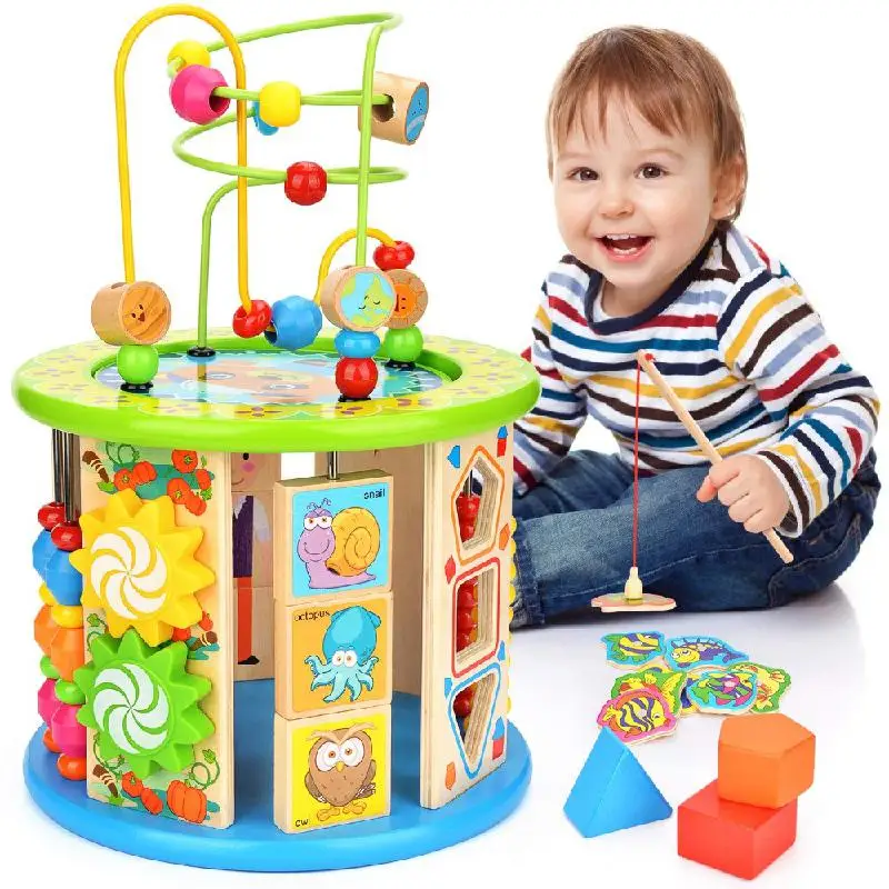 Игрушка головоломка кубик 10 в Лабиринте Многофункциональная игрушка